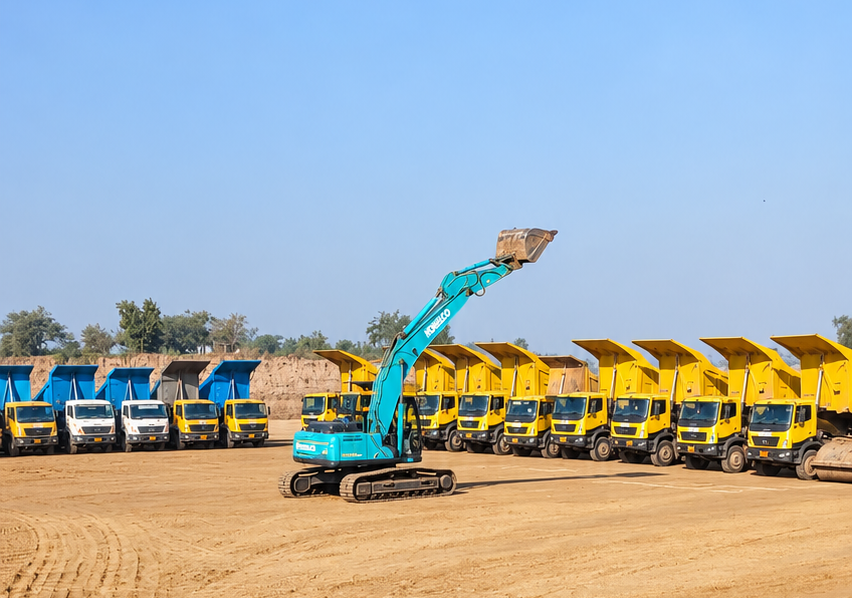 Tipper and Hyva fleet