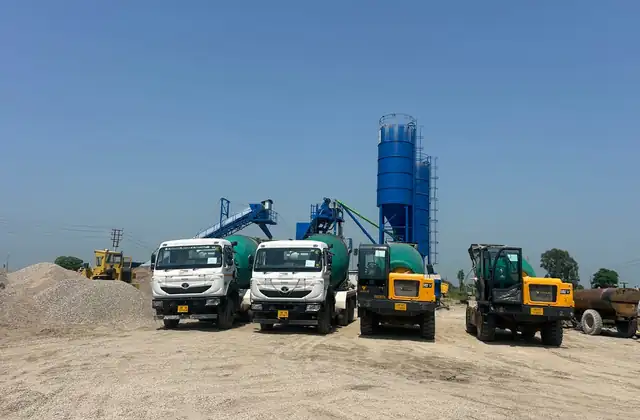 Transit mixers and batching plant